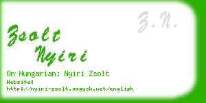 zsolt nyiri business card